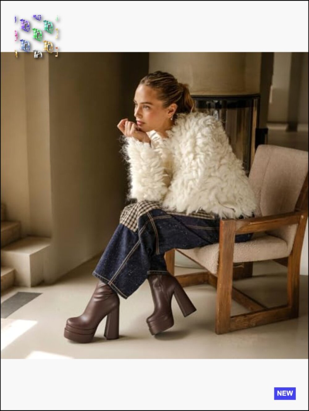 Chunky High Heel Knee High Stretch Boots Platform Square Toe Side Zip Y2K - Picture 2 of 6